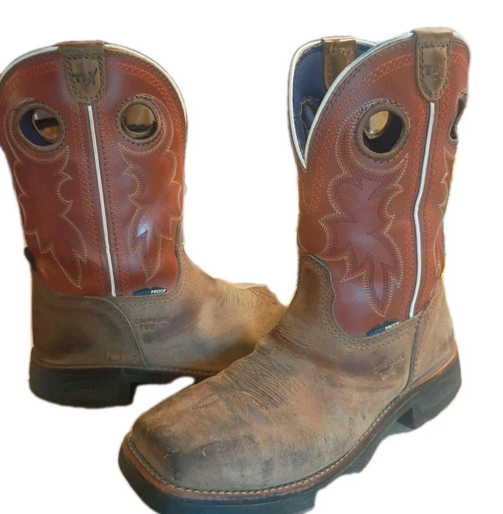 Tony Lama SZ-7D TLX Performance Western Cowboy Mens Boots Square Composite Toe